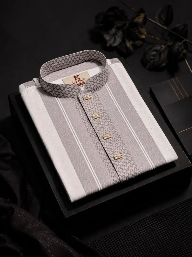 Exclusive Premium China Jafran Fabric Panjabi COD - 702