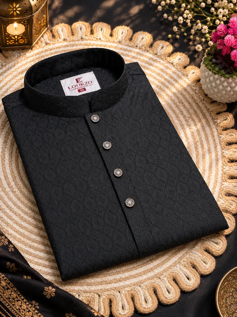 Exclusive Popcorn Fabric Panjabi - Code 605